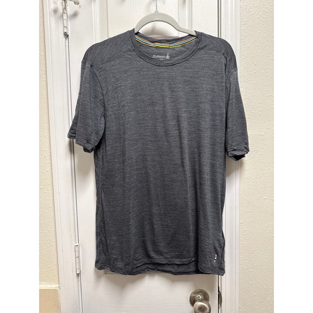 Smartwool Men’s Merino Wool Short Sleeve Base Layer Tee Gray Size Large - Picture 2 of 5